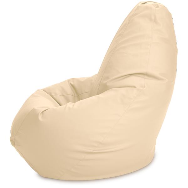 Кресло-мешок «Груша», XL, Кожа Бежевый Профиль