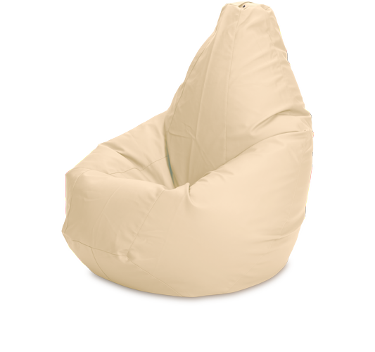 Кресло-мешок «Груша», XL, эко-кожа, Бежевый
