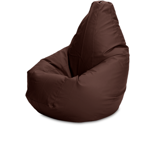 Кресло-мешок «Груша», XL, эко-кожа, Коричневый