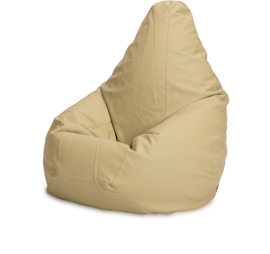 Кресло-мешок «Груша», XL, эко-кожа, Оливковый