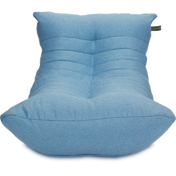 Кресло мешок «Кокон», 70x120x85, Небесно-голубой Анфас