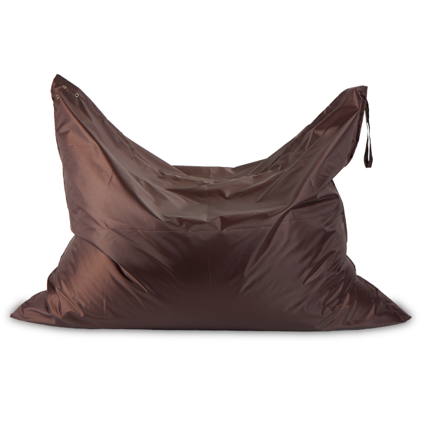 Кресло-мешок «Подушка», коричневый Анфас